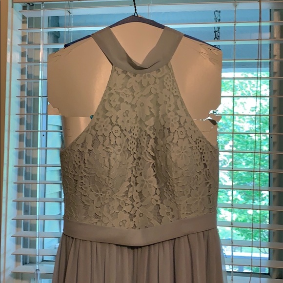 Mist Bridesmaid Dress Azazie - Picture 3 of 6